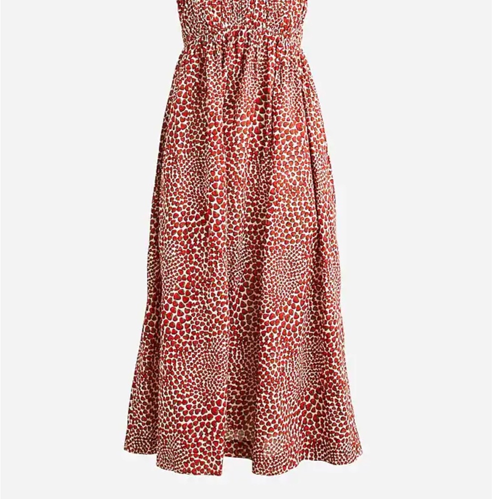 Iconic J.Crew Strawberry print midi dress 🍓